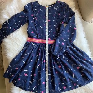 Boden Girls "WOVEN FRILL SPACE DRESS" Size 9/10 💛